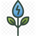Organisch Biokraftstoff Pflanze Symbol