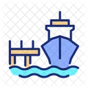 Anlegestelle Schiff Dock Symbol