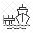 Anlegestelle Schiff Dock Symbol