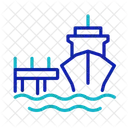 Anlegestelle Schiff Dock Symbol