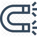 Anziehen Anziehung Magnet Symbol