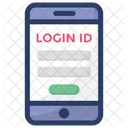 Sicherer Zugriff Login ID Mobile Sicherheit Symbol