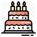 Anniversaire Gateau Dessert Icon