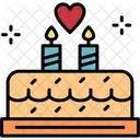 Anniversary Birthday Cake Icon