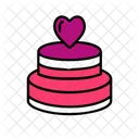 Anniversary Cake Celebration Love Icon