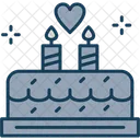 Anniversary Birthday Cake Icon