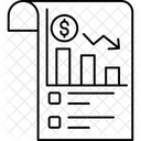 Analyse Des Pertes Perte Commerciale Perte Financiere Icône