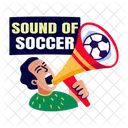 Annonce De Football Haut Parleur Cris Icône