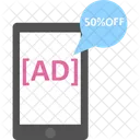 Annonce Mobile Annonce Publicite Sur Les Medias Mobiles Icône