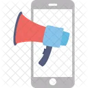 Mobile Annonce Megaphone Icon