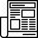 Annonces Dans Les Journaux Journaux Papier Icône