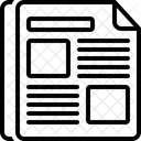 Annonces dans les journaux  Icône