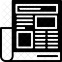 Annonces Dans Les Journaux Journaux Papier Icône