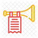 Trumpet Fanfare Color Icon