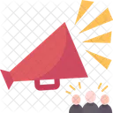 Announcement Megaphone Communication アイコン