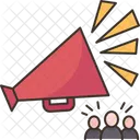 Announcement Megaphone Communication アイコン