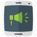 Anouncement Megaphone Flat Icon Icon