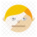 Boy Face Annoyed Icon