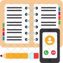 Annuaire Telephonique Carnet Dadresses Carnet De Contacts Icon