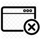 Annulla Windows Sito Web Icon