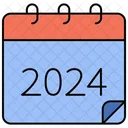 Ano Calendario Ano 2024 Icono