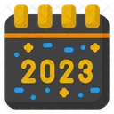 Año nuevo 2023  Icono