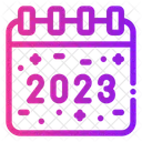 Año nuevo 2023  Icono