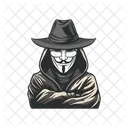 Irreconocible Horizontal Sin Rostro Icono