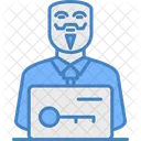 Anonimo Hacker Malware Icono