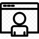 Meconnaissable Horizontal Sans Visage Icône