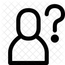 Anonyme Meconnaissable Horizontal Icône