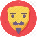 Comedy Mask Anonymous Theater Mask Icon