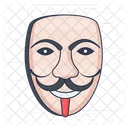 Comedy Mask Anonymous Theater Mask Icon