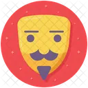 Comedy Mask Anonymous Theater Mask Icon