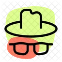 Anonymous Hacker Spy Icon
