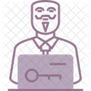 Anonymous Hacker Malware Icon