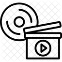 Anordnung der Videoaufnahmen  Symbol