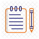 Escrita de notas  Ícone