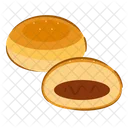 Anpan Bread Bun Icon