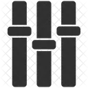 Anpassung Audio Equalizer Symbol