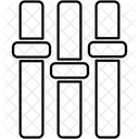 Anpassung Audio Equalizer Symbol