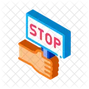 Stopp Rassismus Typenschild Symbol