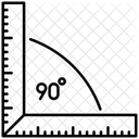 Winkel Lineal Quadratisches Lineal Symbol