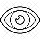 Ansicht Sichtbar Augen Clipart Symbol