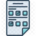 Answer Sheet Answered Test Icon