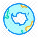 Antarctica Earth Planet Icon