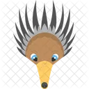 Brown Anteater Face Icon