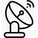 Antena Parabolica Conexao Conectividade Sem Fio Ícone