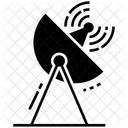 Antena Parabolica Comunicacao Sem Fio Receptor De Satelite Ícone