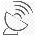 Prato Parabolico Antena Parabolica Radiotelescopio Ícone